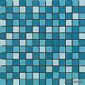Crea Azzurro Mosaico Rete