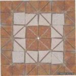 CERAMIKA GRES ������� Largo Brown Rosette B 33x33 ��