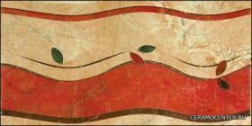 Cenefa 410 Rojo 20,4x40,8