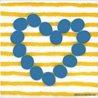 Agatha Corazon Lineas Amarillo 20 � 20