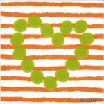 Agatha Corazon Lineas Naranja 20 � 20