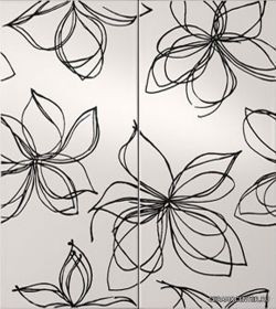 ����� Romantico 50x56 IMPRONTA Bianco-Nero bianco